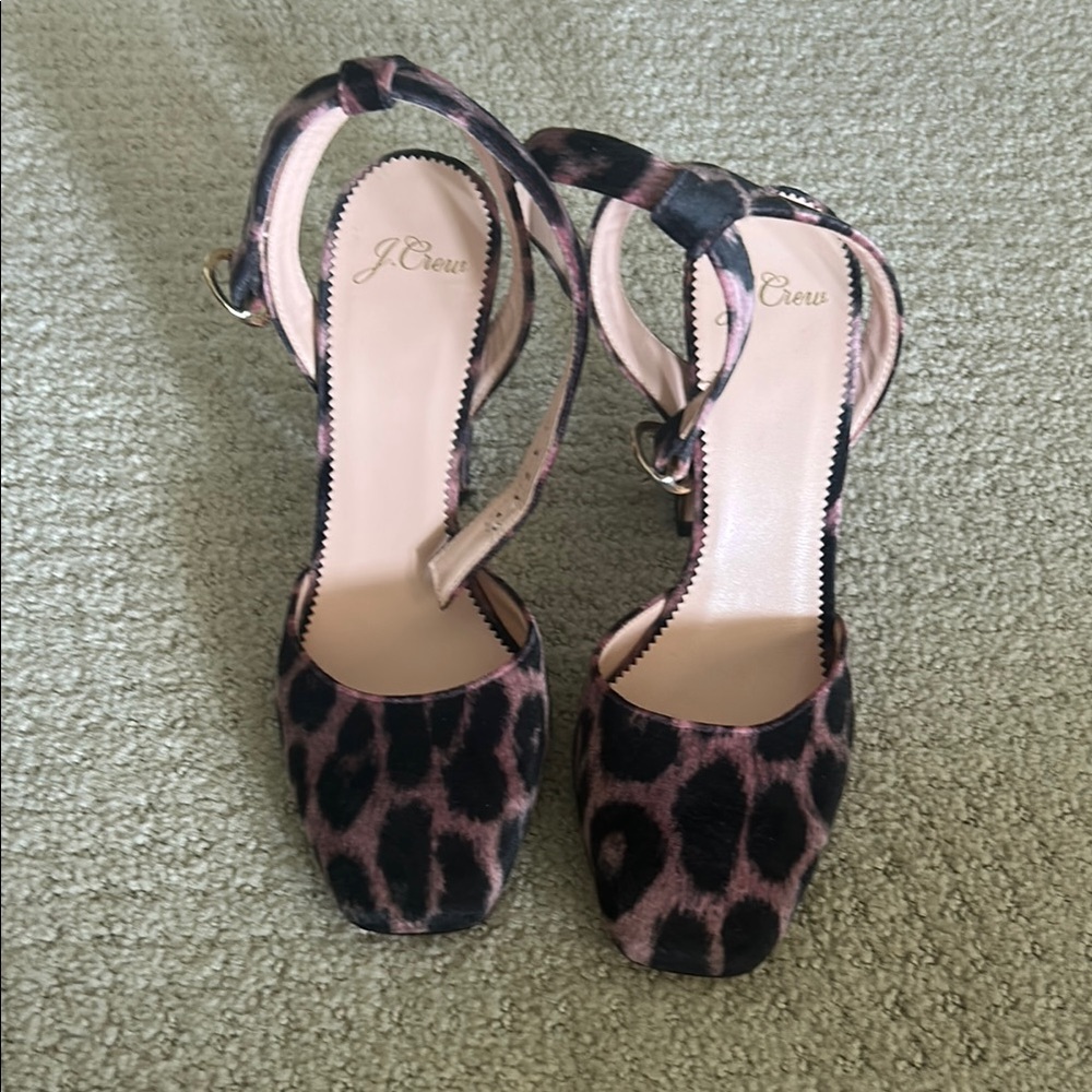 Women’s J Crew Leopard heels